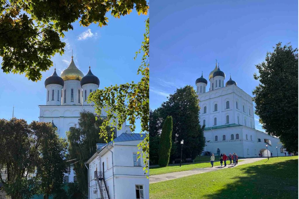 Троицкий собор Псковского Кремля с северной стороны